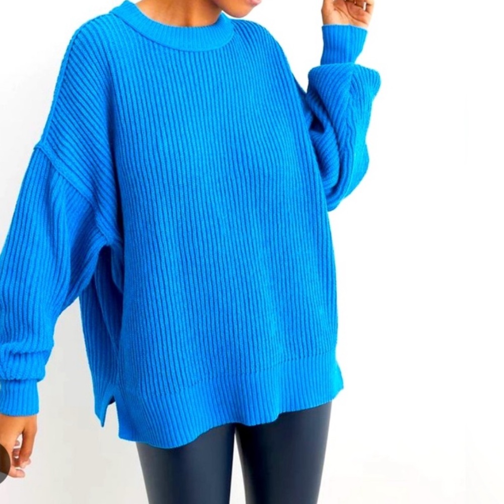 Aerie Blue Ribbed Sweater